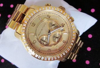 Michael Kors Parker Glitz Watch, Golden